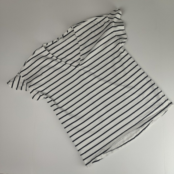 J. Crew Tops - J. Crew Striped Flutter Sleeve V-​Neck T-shirt